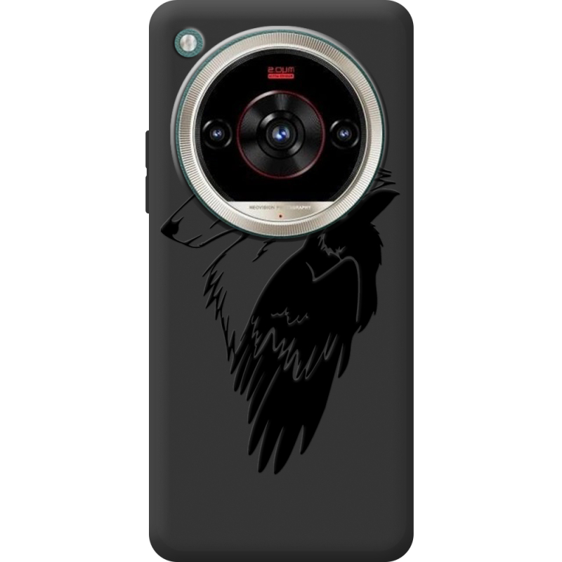 Чорний чохол BoxFace Nubia Focus 2 Ultra Wolf and Raven