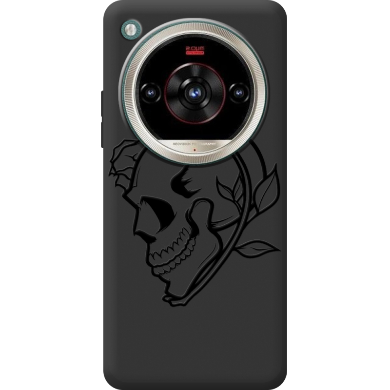 Чорний чохол BoxFace Nubia Focus 2 Ultra Skull and Roses