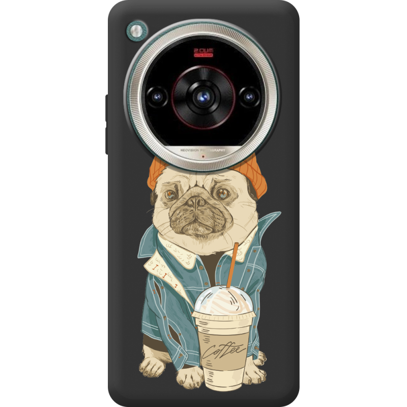 Прозорий чохол BoxFace Nubia Focus 2 Ultra Dog Coffeeman
