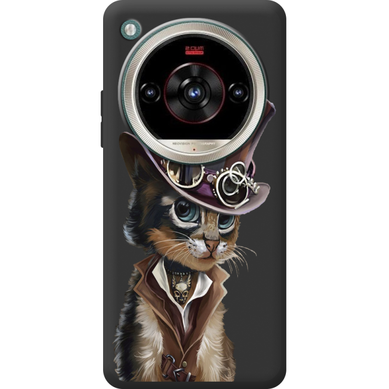 Прозорий чохол BoxFace Nubia Focus 2 Ultra Steampunk Cat