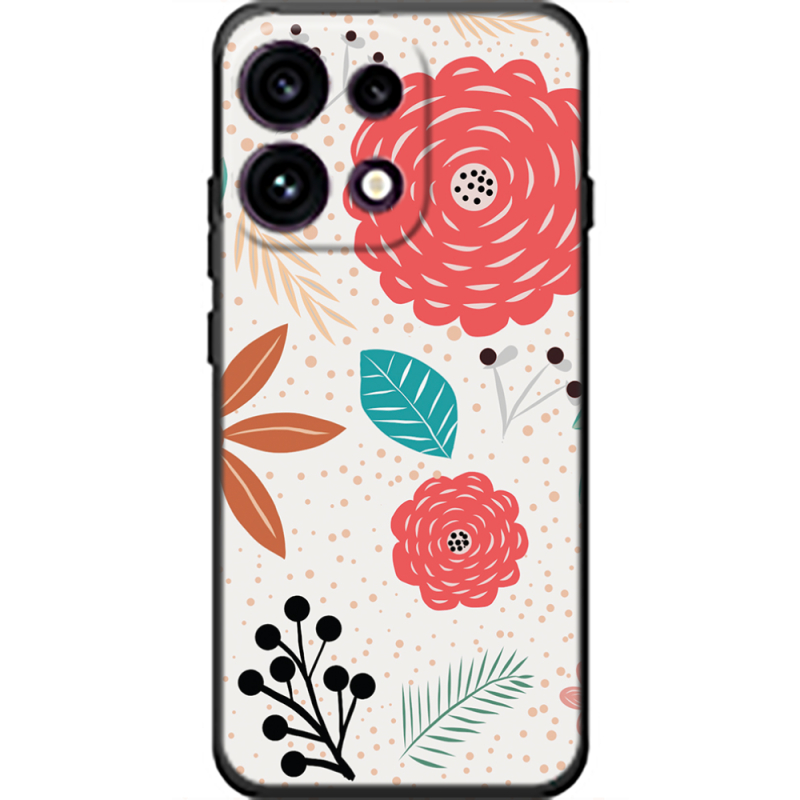 Чохол BoxFace OPPO Reno 16 Pro Line Flowers