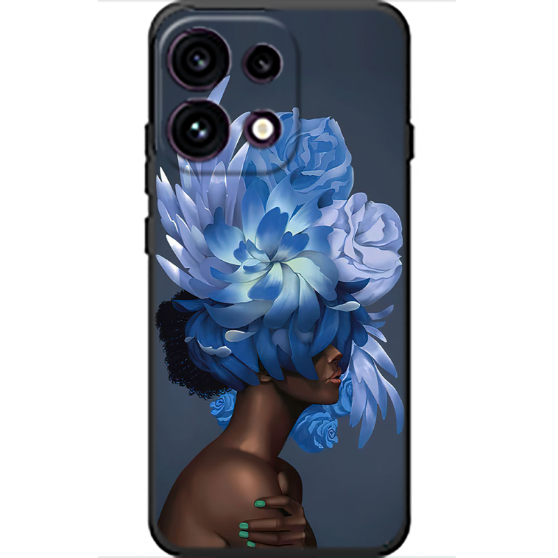 Чохол BoxFace OPPO Reno 16 Pro Exquisite Blue Flowers