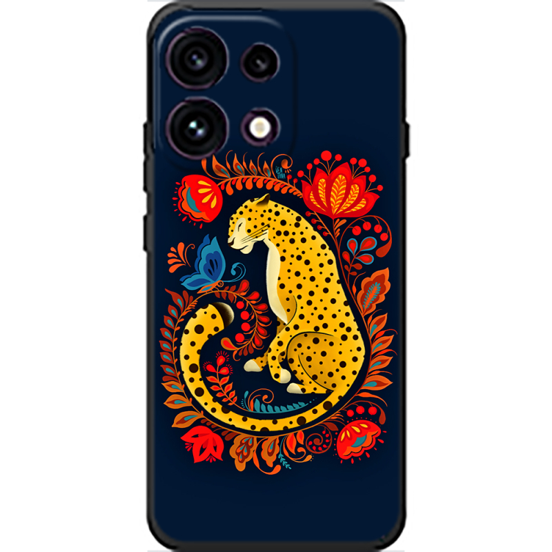 Чохол BoxFace OPPO Reno 16 Pro Petrykivka Leopard
