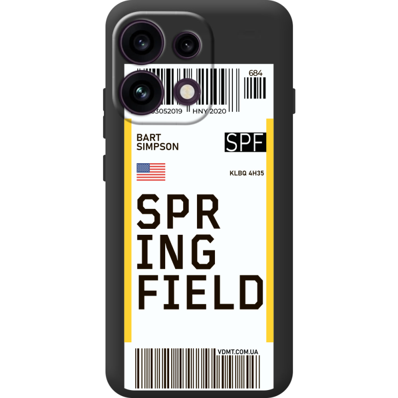 Прозорий чохол BoxFace OPPO Reno 16 Pro Ticket Springfield