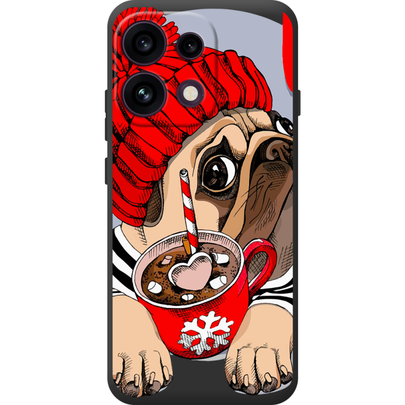 Прозорий чохол BoxFace OPPO Reno 16 Pro Winter Puggy