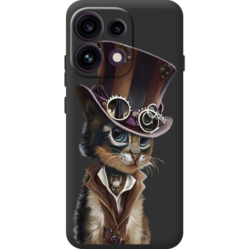 Прозорий чохол BoxFace OPPO Reno 16 Pro Steampunk Cat