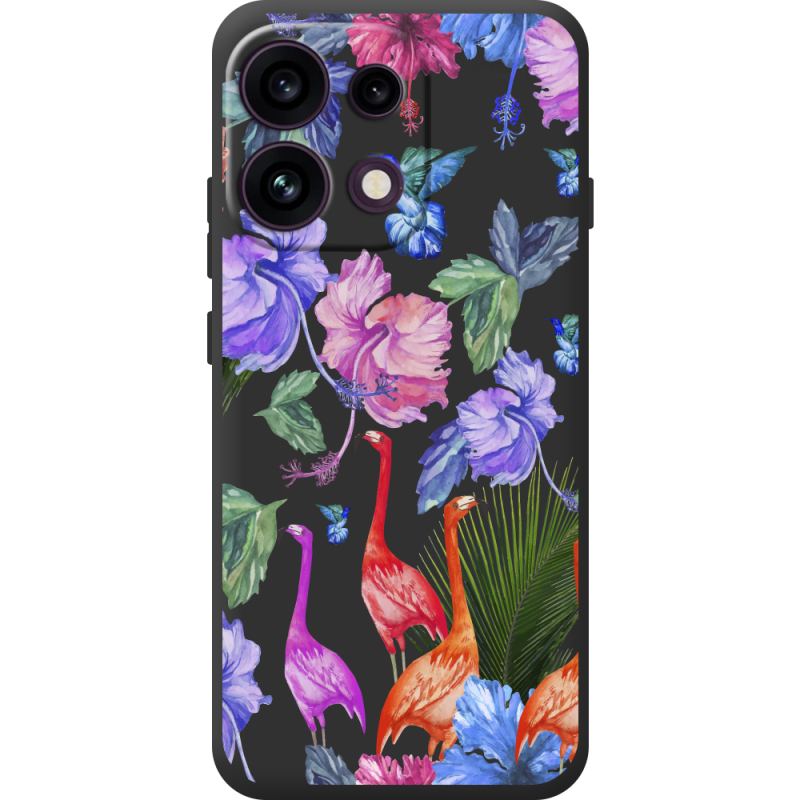 Прозорий чохол BoxFace OPPO Reno 16 Pro Flamingo