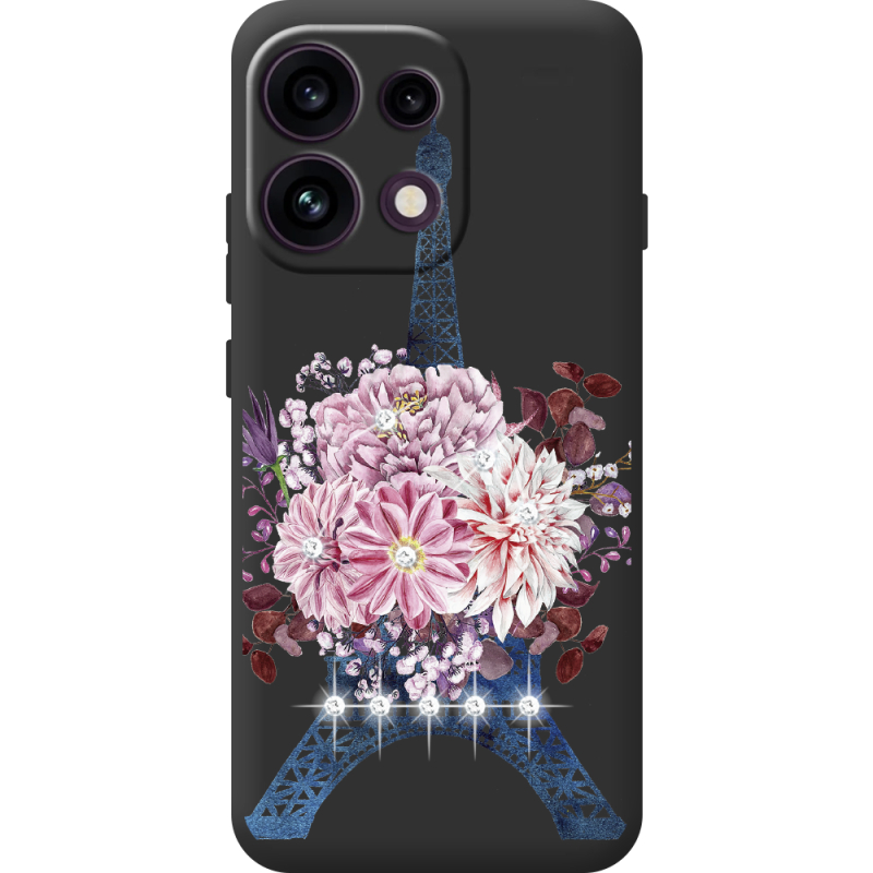 Чохол зі стразами OPPO Reno 16 Pro Eiffel Tower