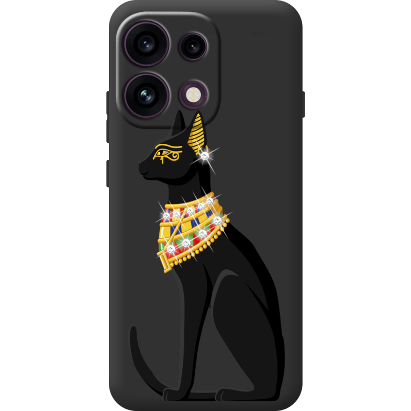 Чохол зі стразами OPPO Reno 16 Pro Egipet Cat