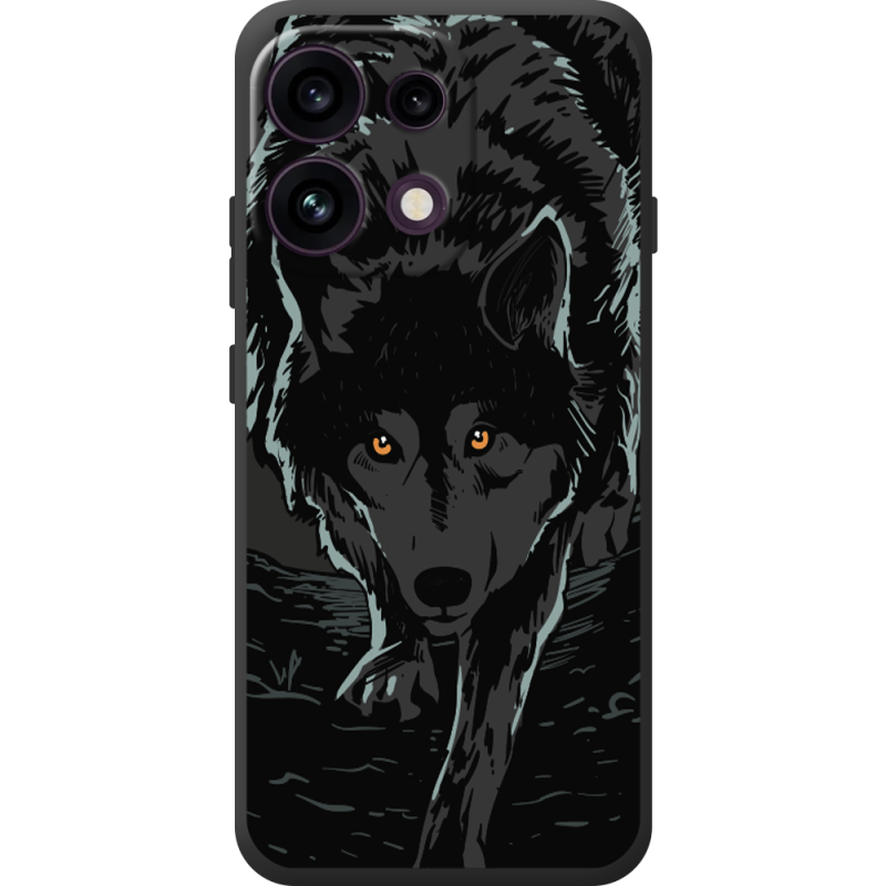Чорний чохол BoxFace OPPO Reno 16 Pro Wolf