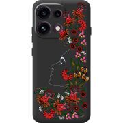 Чорний чохол BoxFace OPPO Reno 16 Pro 3D Ukrainian Muse