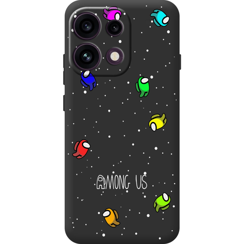 Чорний чохол BoxFace OPPO Reno 16 Pro Among Us Invisible