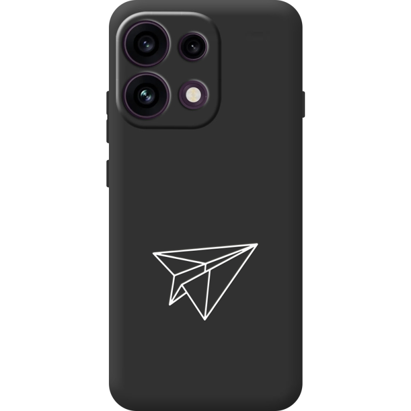 Чорний чохол BoxFace OPPO Reno 16 Pro Paper Plane