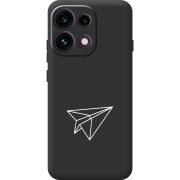 Чорний чохол BoxFace OPPO Reno 16 Pro Paper Plane
