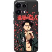 Чорний чохол BoxFace OPPO Reno 16 Pro Атака Титанов Леви