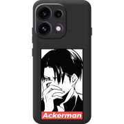 Чорний чохол BoxFace OPPO Reno 16 Pro Attack On Titan - Ackerman