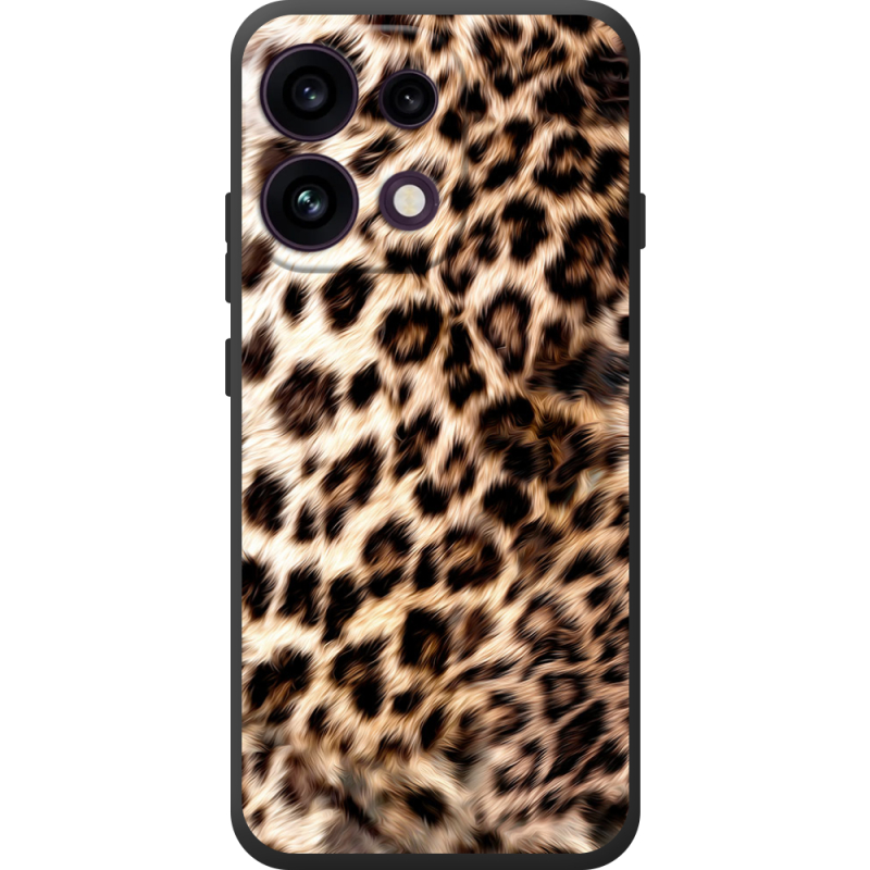 Чорний чохол BoxFace OPPO Reno 16 Pro Леопардовий