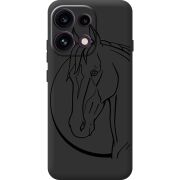 Чорний чохол BoxFace OPPO Reno 16 Pro Horse