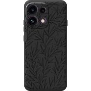 Чорний чохол BoxFace OPPO Reno 16 Pro Leaves