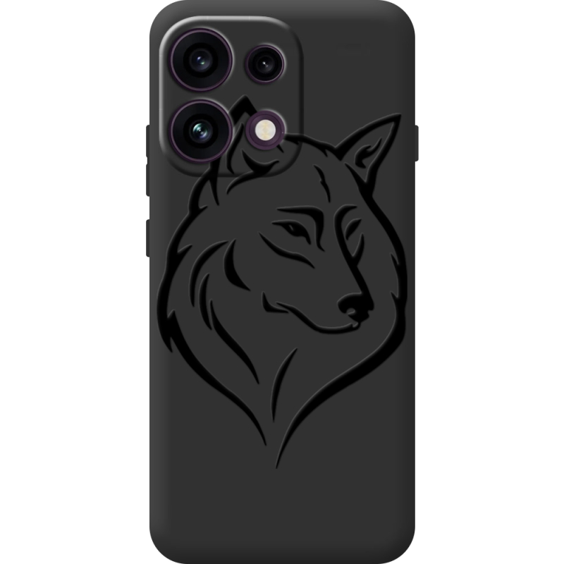 Чорний чохол BoxFace OPPO Reno 16 Pro Wolf