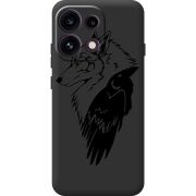 Чорний чохол BoxFace OPPO Reno 16 Pro Wolf and Raven
