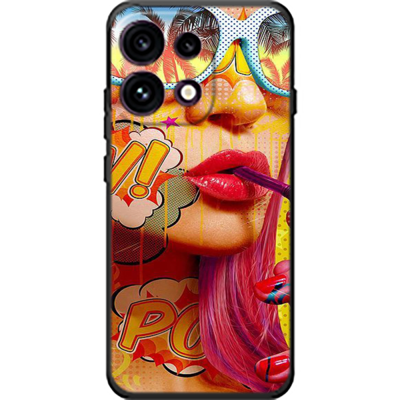 Чохол BoxFace OPPO Reno 16F Yellow Girl Pop Art
