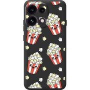Прозорий чохол BoxFace OPPO Reno 16F с 3D-глазками Popcorn