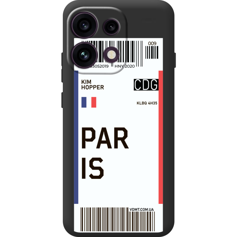 Прозорий чохол BoxFace OPPO Reno 16F Ticket Paris