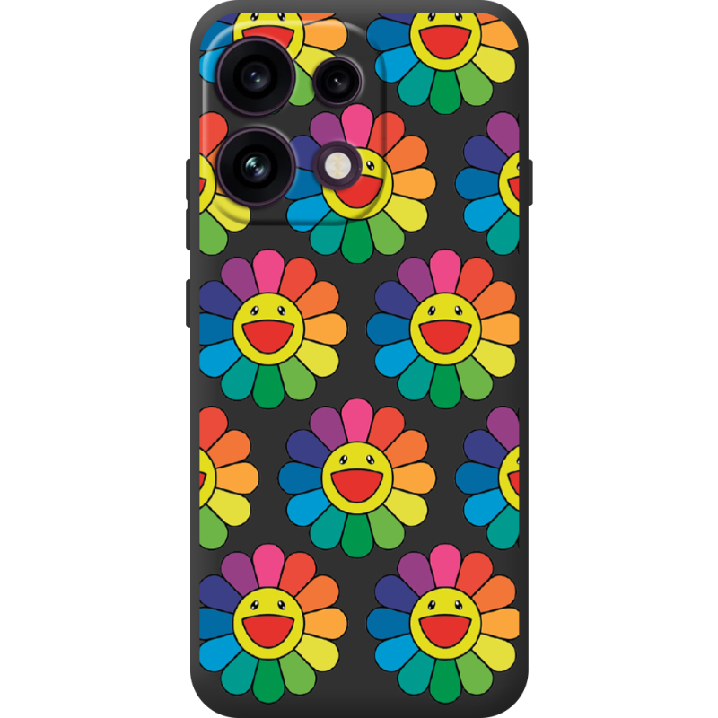 Прозорий чохол BoxFace OPPO Reno 16F Hippie Flowers