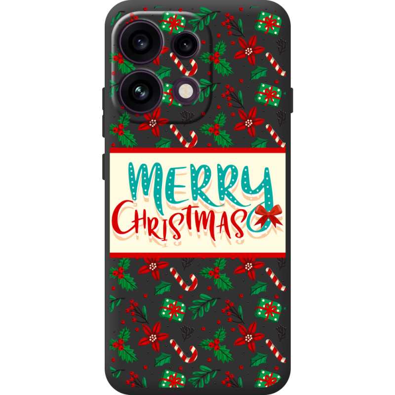 Прозорий чохол BoxFace OPPO Reno 16F Vintage Christmas Pattern