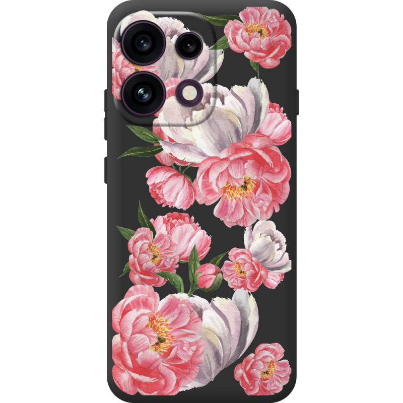 Прозорий чохол BoxFace OPPO Reno 16F Peony Watercolor Style