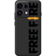 Прозорий чохол BoxFace OPPO Reno 16F Free Fire Black Logo
