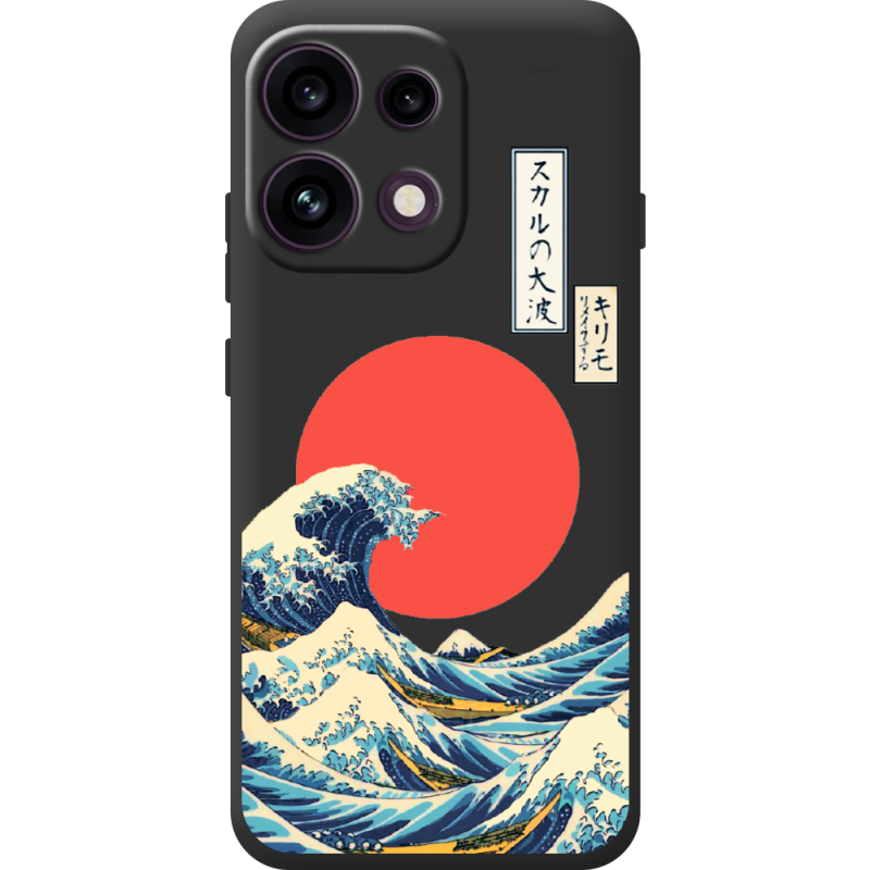 Прозорий чохол BoxFace OPPO Reno 16F Большая волна в Канагаве