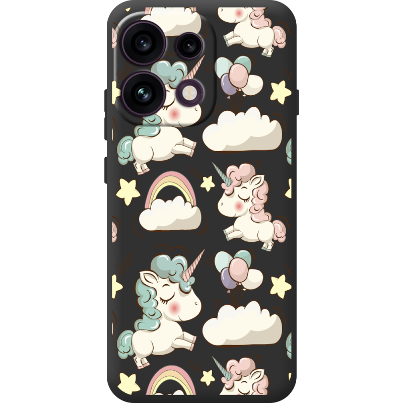 Прозорий чохол BoxFace OPPO Reno 16F Unicorns
