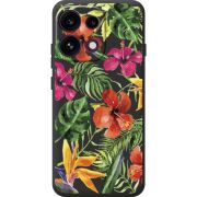 Прозорий чохол BoxFace OPPO Reno 16F Tropical Flowers