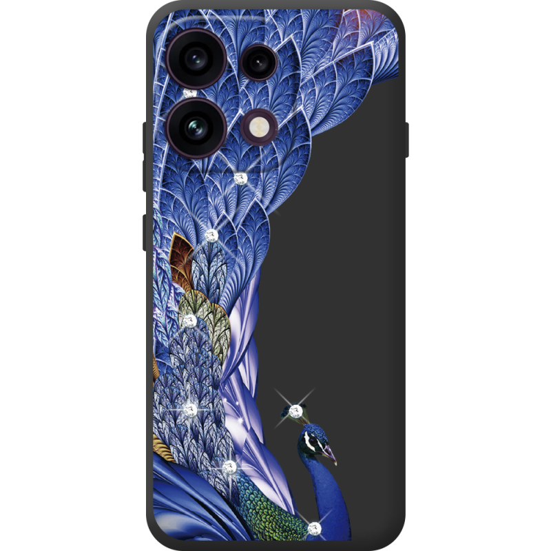 Чохол зі стразами OPPO Reno 16F Peafowl