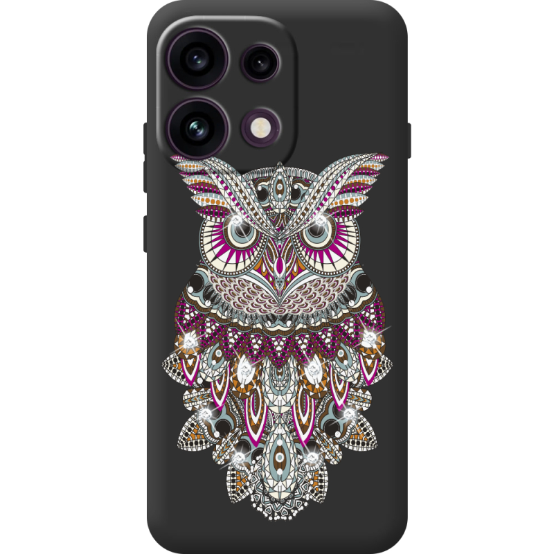 Чохол зі стразами OPPO Reno 16F Owl