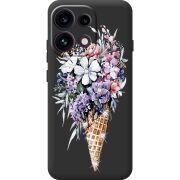 Чохол зі стразами OPPO Reno 16F Ice Cream Flowers
