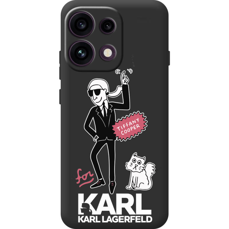 Чорний чохол BoxFace OPPO Reno 16F For Karl