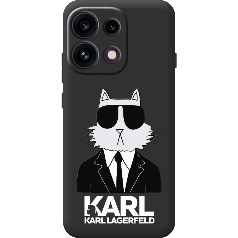 Чорний чохол BoxFace OPPO Reno 16F Cat in Black