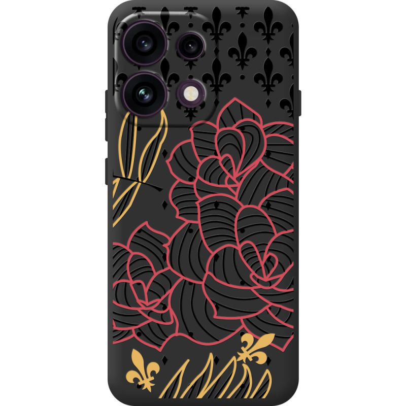 Чорний чохол BoxFace OPPO Reno 16F FranceFlowers
