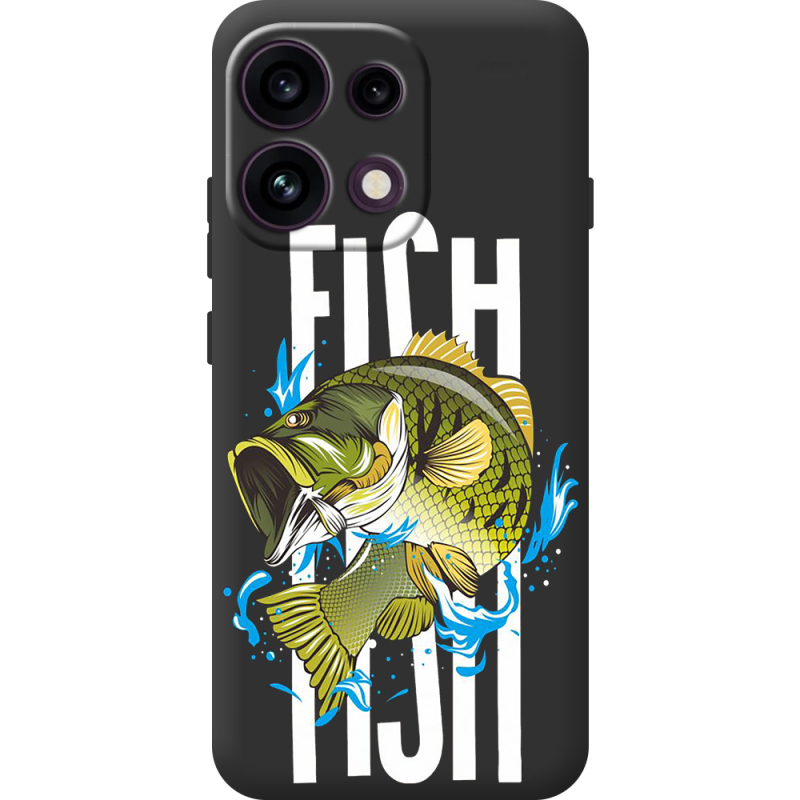 Чорний чохол BoxFace OPPO Reno 16F Fish