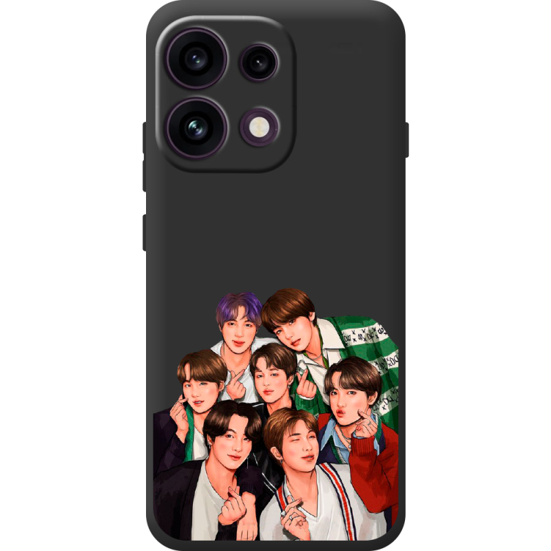 Чорний чохол BoxFace OPPO Reno 16F BTS