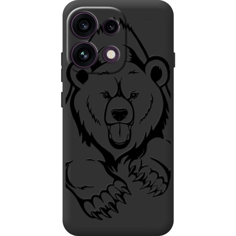 Чорний чохол BoxFace OPPO Reno 16F Grizzly Bear