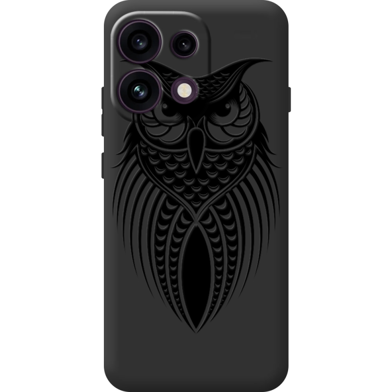 Чорний чохол BoxFace OPPO Reno 16F Owl