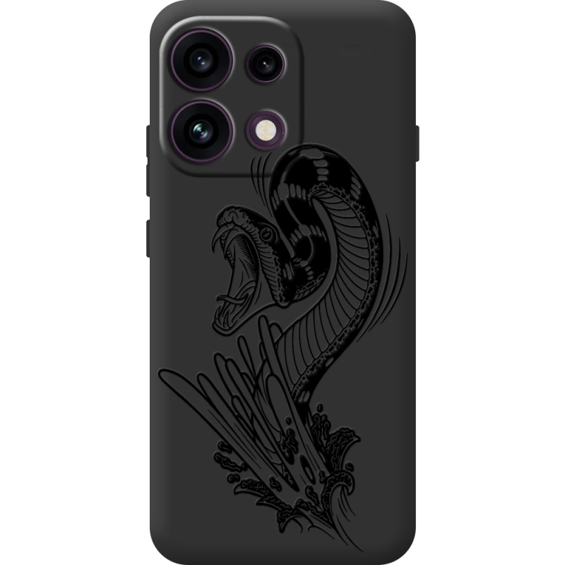 Чорний чохол BoxFace OPPO Reno 16F Snake