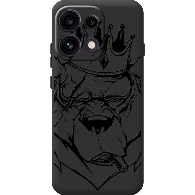 Чорний чохол BoxFace OPPO Reno 16F Bear King