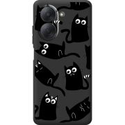 Прозорий чохол BoxFace Xiaomi Redmi A7 с 3D-глазками Black Kitty