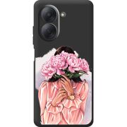 Прозорий чохол BoxFace Xiaomi Redmi A7 Девушка с Пионами