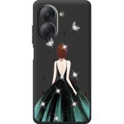 Чохол зі стразами Xiaomi Redmi A7 Girl in the green dress